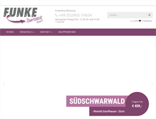 Tablet Screenshot of funke-touristik.de